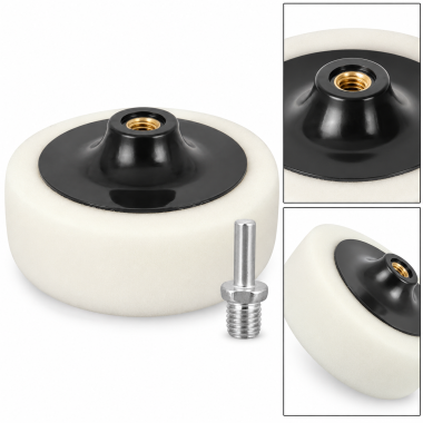 GĄBKA POLERSKA Z ADAPTEREM 150MM 250322027 WHITE 