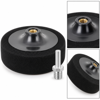 GĄBKA POLERSKA Z ADAPTEREM 150MM 250322027 BLACK